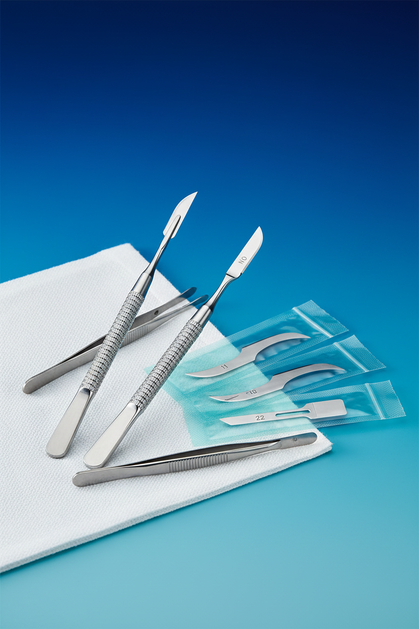 Sterile Scalpel Set Disposable Blades